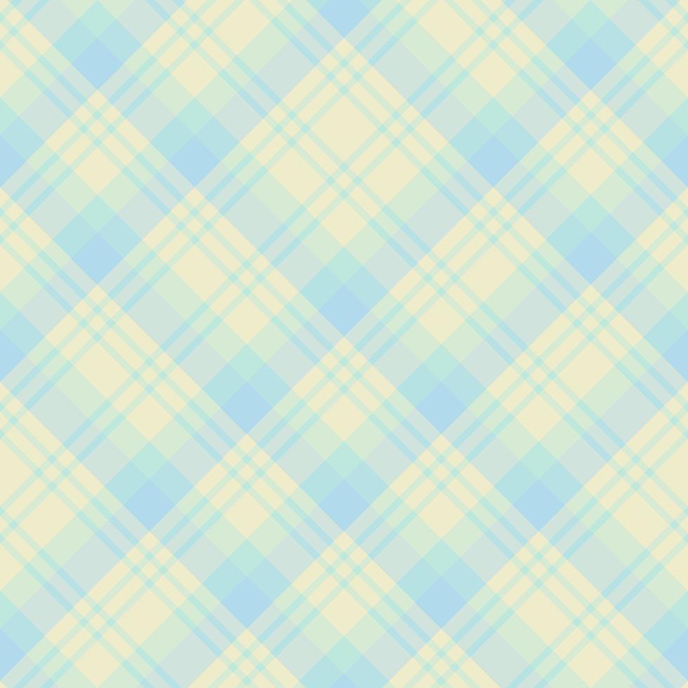 Seamless pattern in gentle pastel yellow, blue and green colors for plaid, fabric, textile, clothes, tablecloth and other things. Vector image. 2