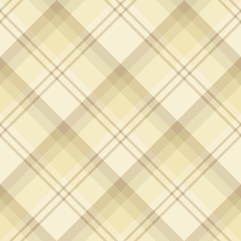 Seamless pattern in gentle beige colors for plaid, fabric, textile, clothes, tablecloth and other things. Vector image. 2