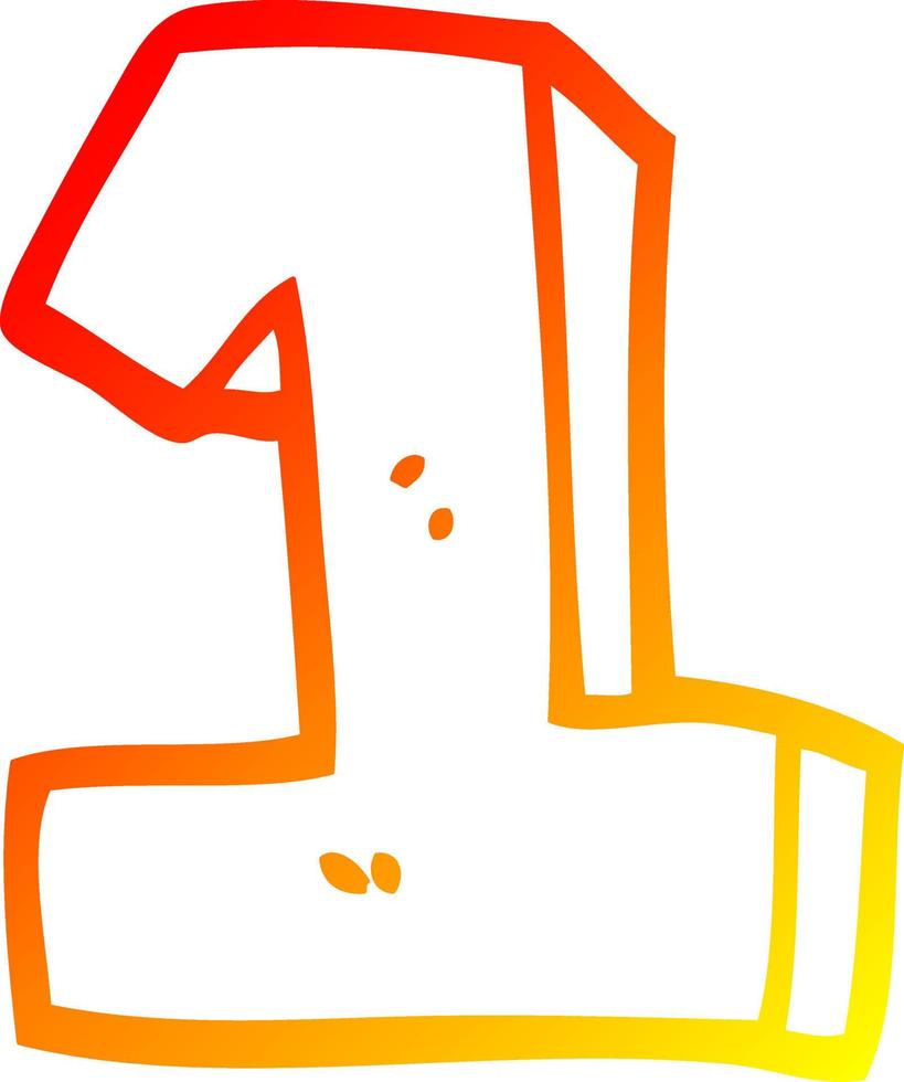 dibujo de línea de degradado cálido dibujos animados número uno 10615268 Vector en Vecteezy dibujo de línea de degradado cálido dibujos animados número uno 10615268 Vector en Vecteezy