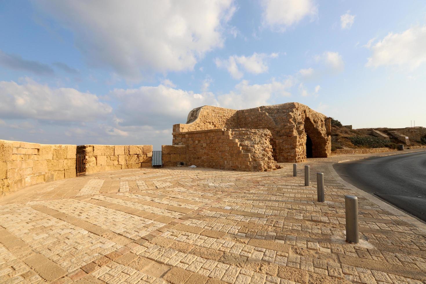 Acre Israel January 18, 2020. The ancient port city of Akko in northwestern Israel on the Mediterranean Sea. photo
