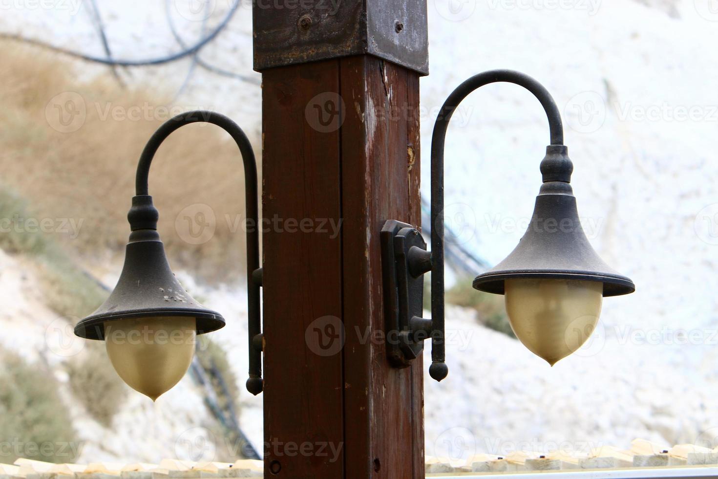 A lantern to illuminate the space at night. photo