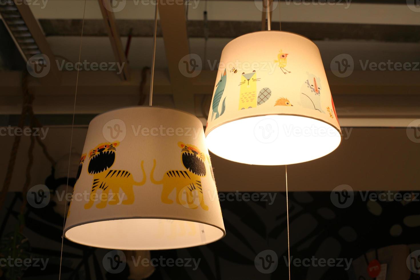A lantern to illuminate the space at night. photo