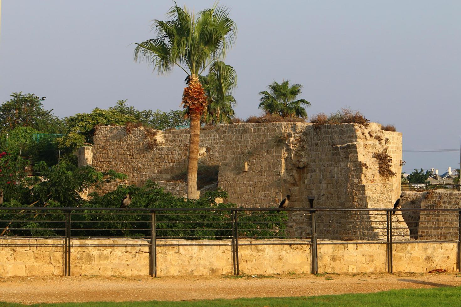 Acre Israel January 18, 2020. The ancient port city of Akko in northwestern Israel on the Mediterranean Sea. photo