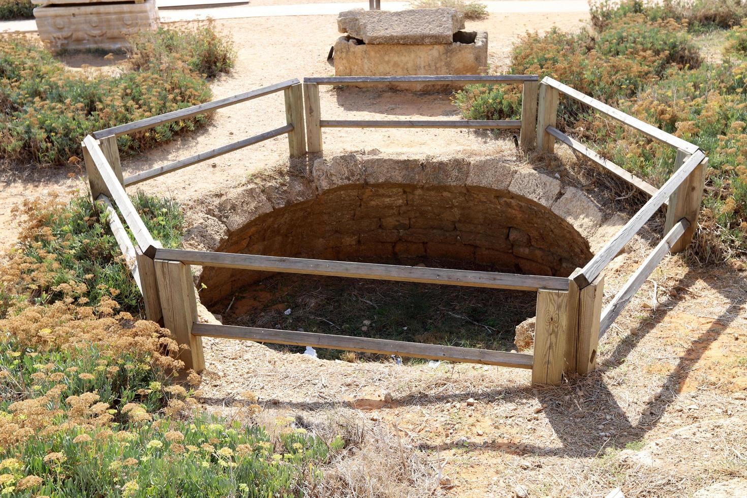 Caesarea Israel November 21, 2019. The ruins of an ancient city on the Mediterranean Sea in Israel. photo