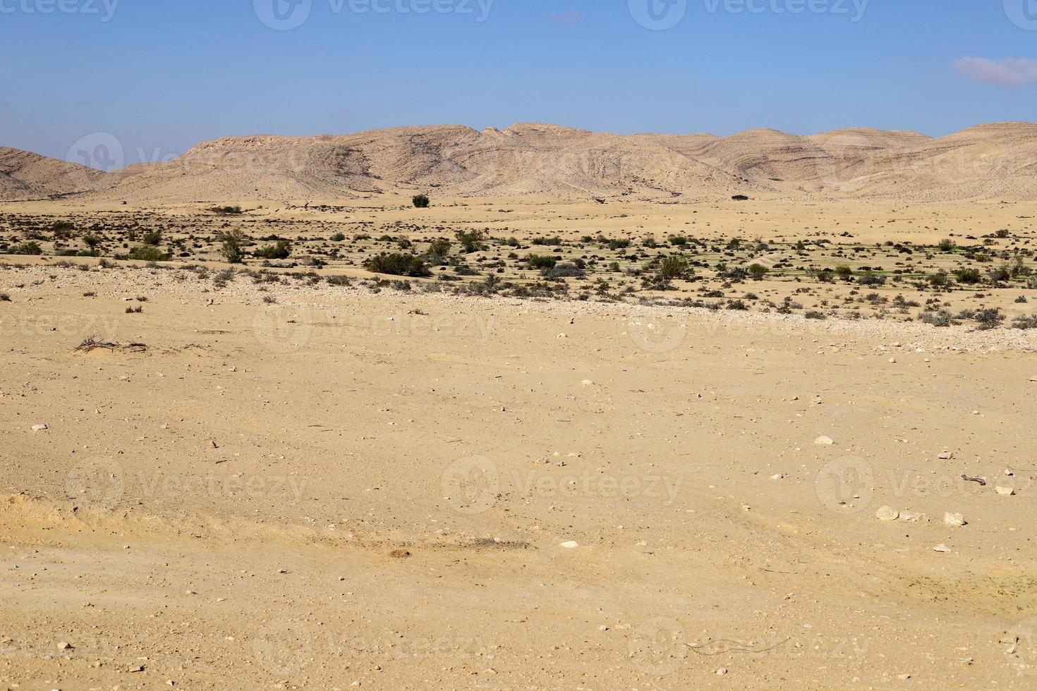 Mountains and rocks in the Judean Desert in the territory of Israel. photo