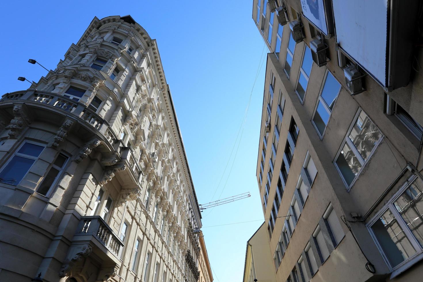 Budapest Hungary May 12, 2018. Buildings and structures on the streets of Budapest photo