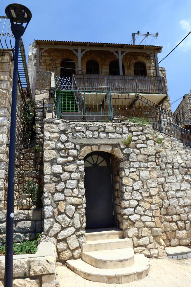 safed israel 18 de noviembre de 2018 ciudad en el distrito norte de israel, ciudades santas para los judíos, ciudad de cabalistas foto