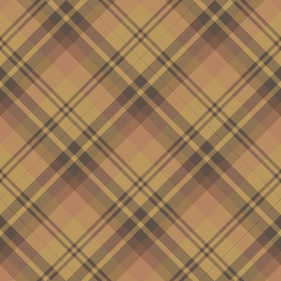 patrón impecable en colores marrones del bosque para tela escocesa, tela, textil, ropa, mantel y otras cosas. imagen vectorial 2 vector