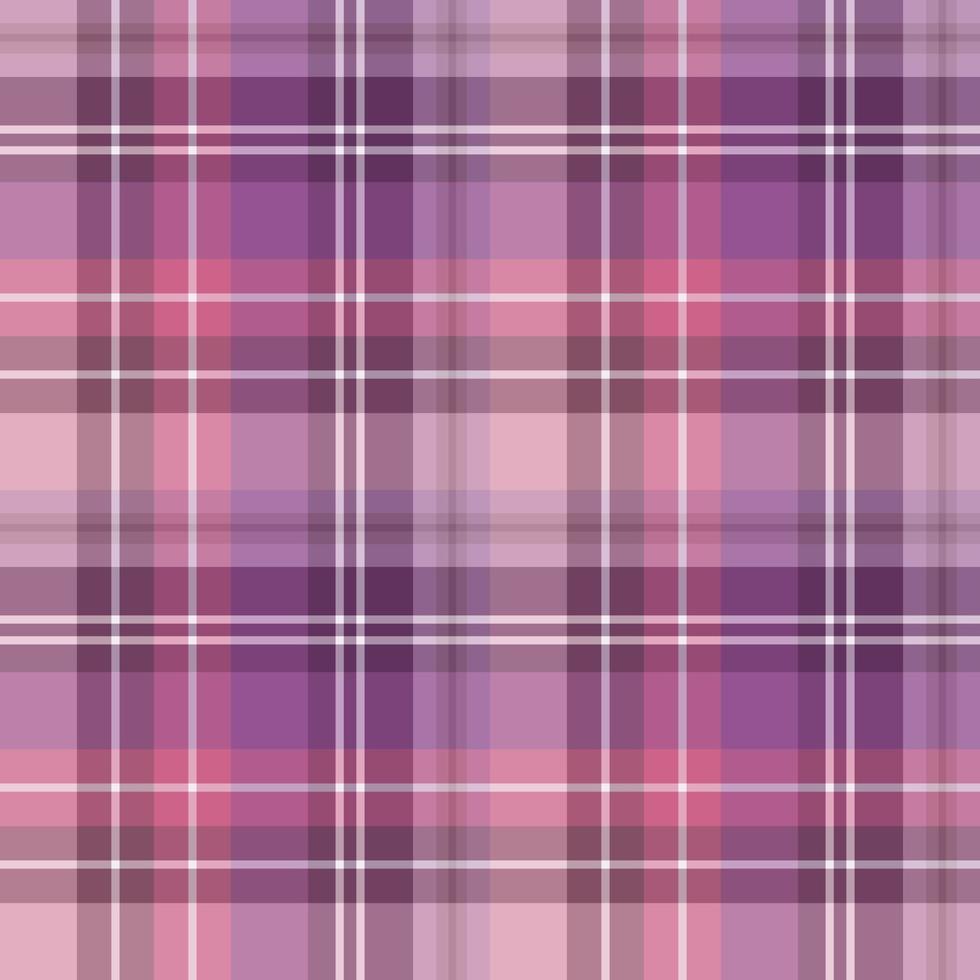 Seamless pattern in great creative pink, violet and white colors for plaid, fabric, textile, clothes, tablecloth and other things. Vector image.