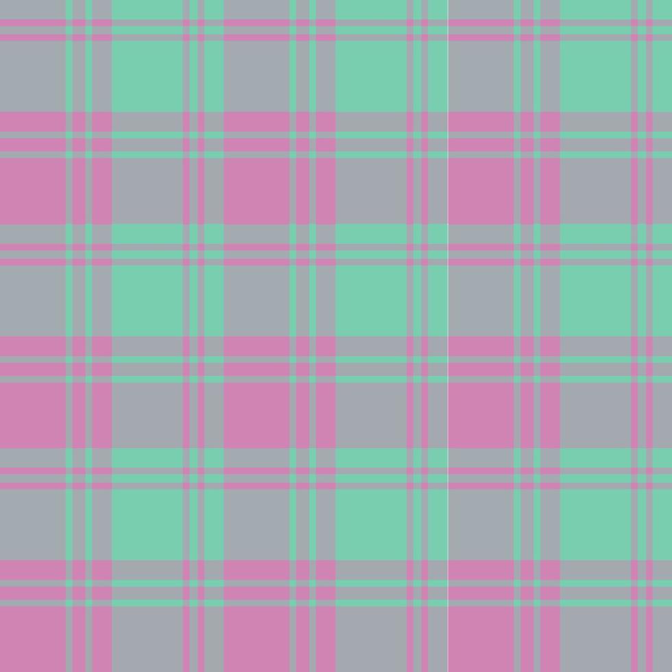 Seamless pattern in fine pink and mint green colors for plaid, fabric, textile, clothes, tablecloth and other things. Vector image.