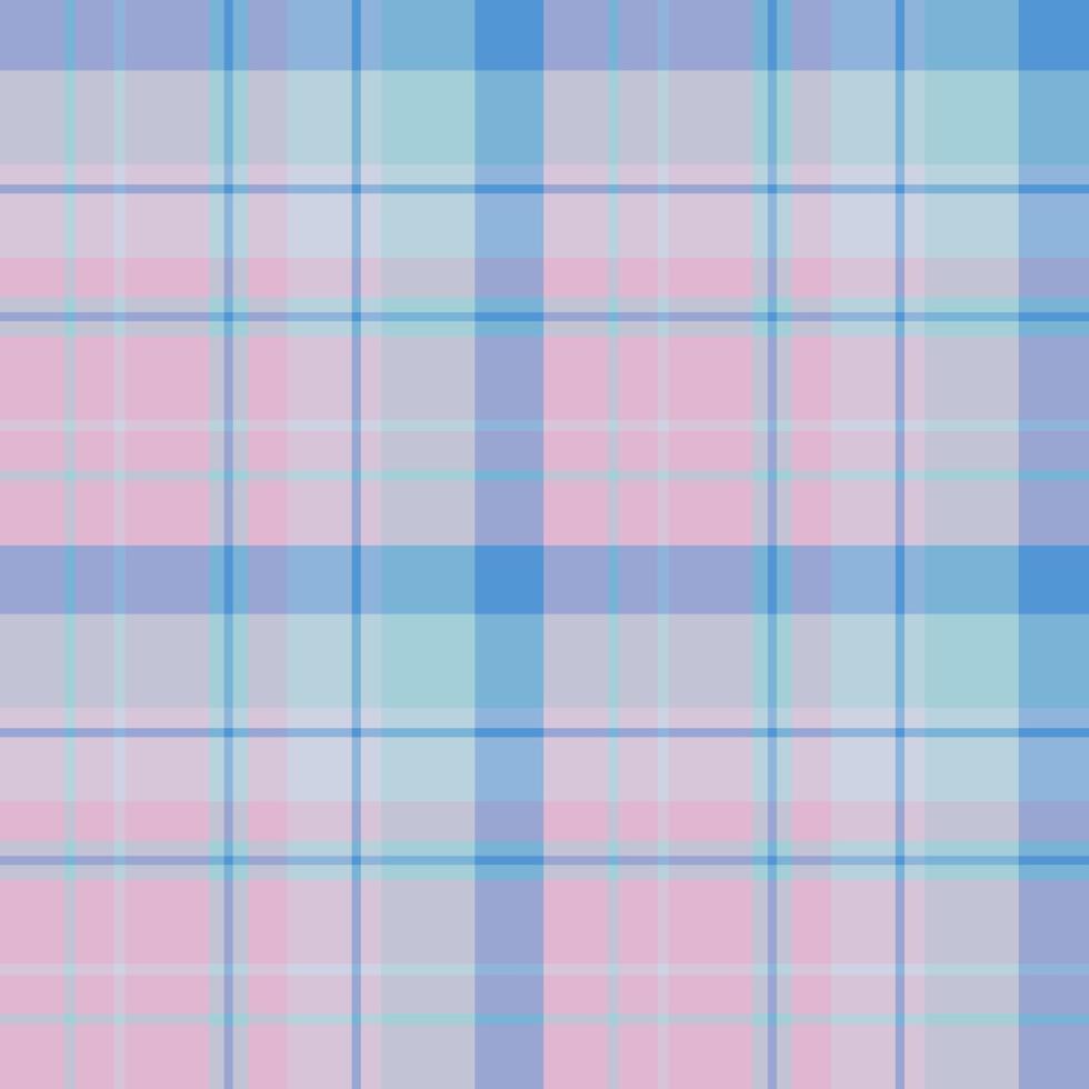 Seamless pattern in interesting discreet pink and blue colors for plaid, fabric, textile, clothes, tablecloth and other things. Vector image.