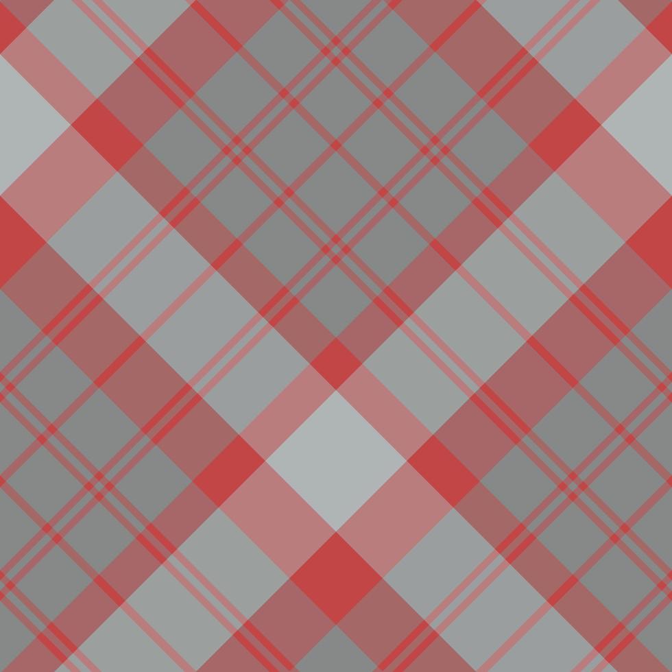 patrón impecable en grandes colores gris y rojo para tela escocesa, tela, textil, ropa, mantel y otras cosas. imagen vectorial 2 vector