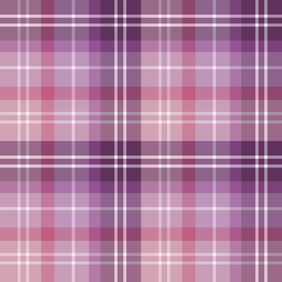 Seamless pattern in great pink, white, light and dark violet  colors for plaid, fabric, textile, clothes, tablecloth and other things. Vector image.