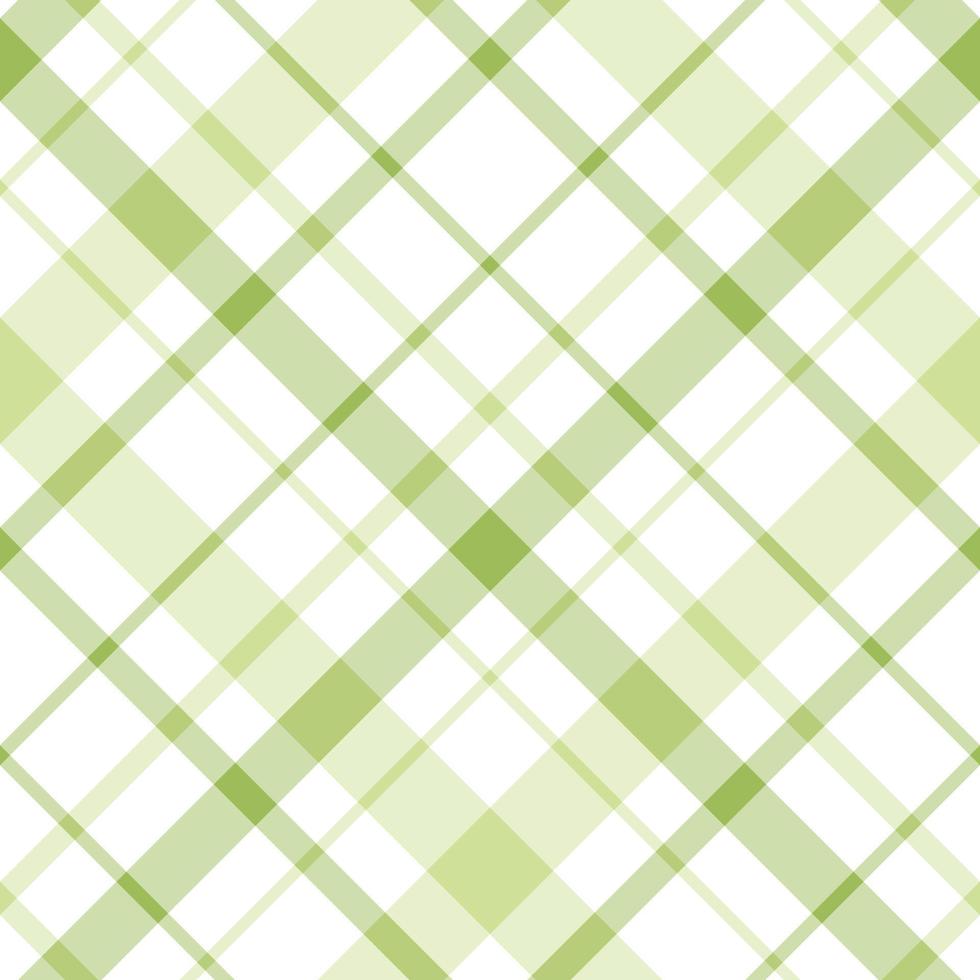 Seamless pattern in fine light green and white colors for plaid, fabric, textile, clothes, tablecloth and other things. Vector image. 2