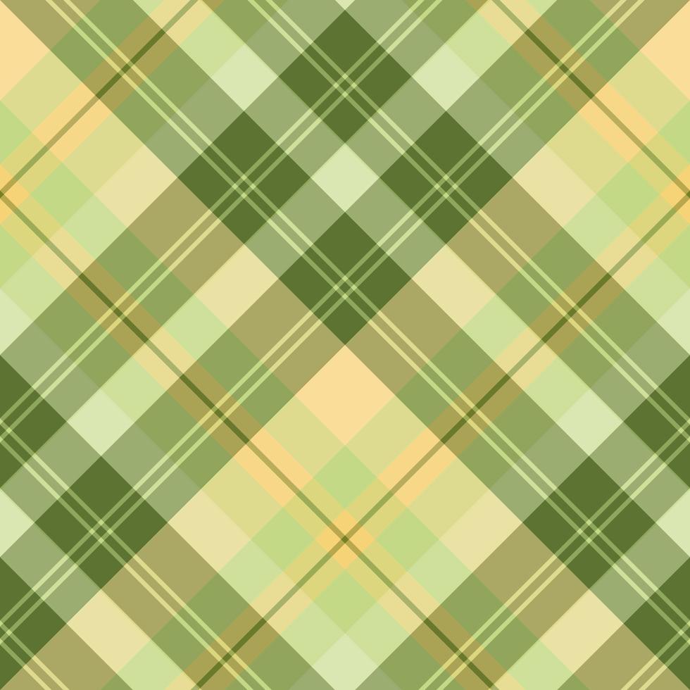 Seamless pattern in great cozy yellow and green colors for plaid, fabric, textile, clothes, tablecloth and other things. Vector image. 2