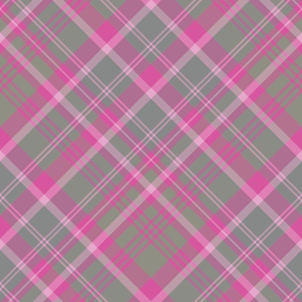 Seamless pattern in great light and dark pink and gray colors for plaid, fabric, textile, clothes, tablecloth and other things. Vector image. 2