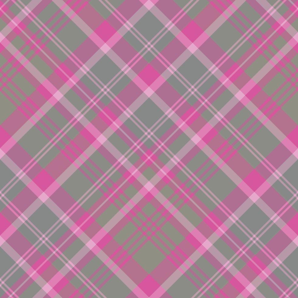 Seamless pattern in great light and dark pink and gray colors for plaid, fabric, textile, clothes, tablecloth and other things. Vector image. 2