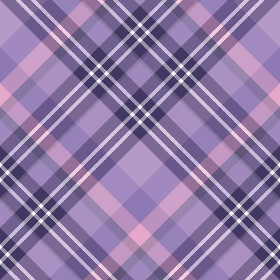 Seamless pattern in great violet, pink and white colors for plaid, fabric, textile, clothes, tablecloth and other things. Vector image. 2