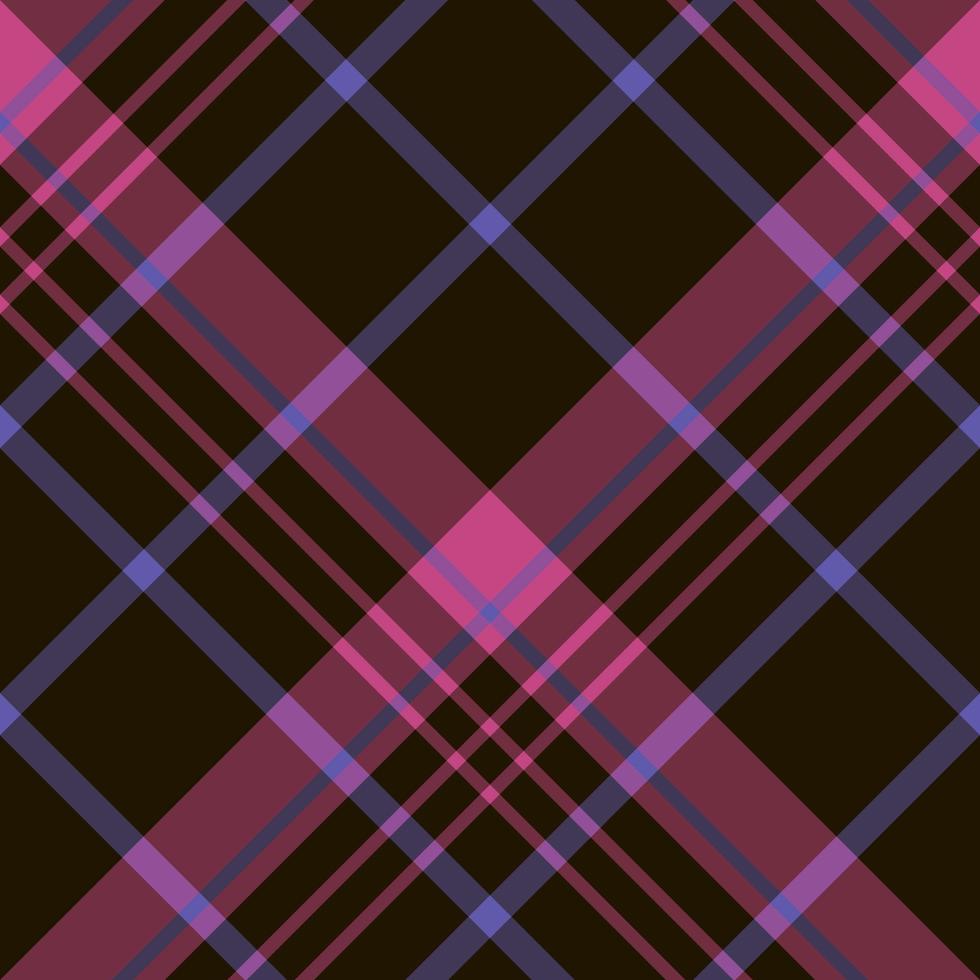 Seamless pattern in lovely black, violet and bright pink colors for plaid, fabric, textile, clothes, tablecloth and other things. Vector image. 2