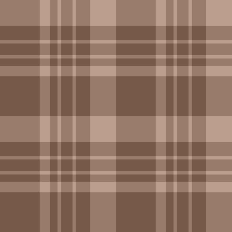 Seamless pattern in gentle discreet light and dark brown colors for plaid, fabric, textile, clothes, tablecloth and other things. Vector image.