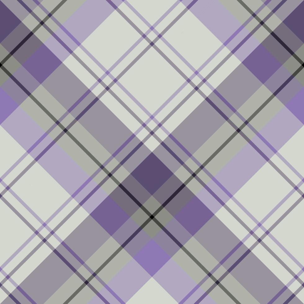Seamless pattern in great grey, violet and black colors for plaid, fabric, textile, clothes, tablecloth and other things. Vector image. 2
