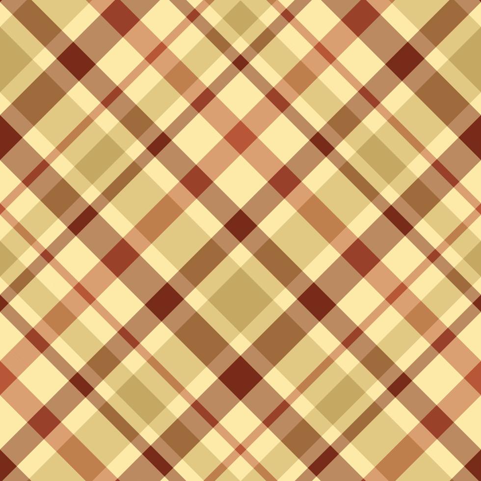 Seamless pattern in marvelous cozy yellow and orange colors for plaid, fabric, textile, clothes, tablecloth and other things. Vector image. 2