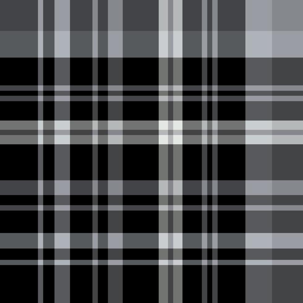 patrón impecable en grandes colores gris y negro para tela escocesa, tela, textil, ropa, mantel y otras cosas. imagen vectorial vector