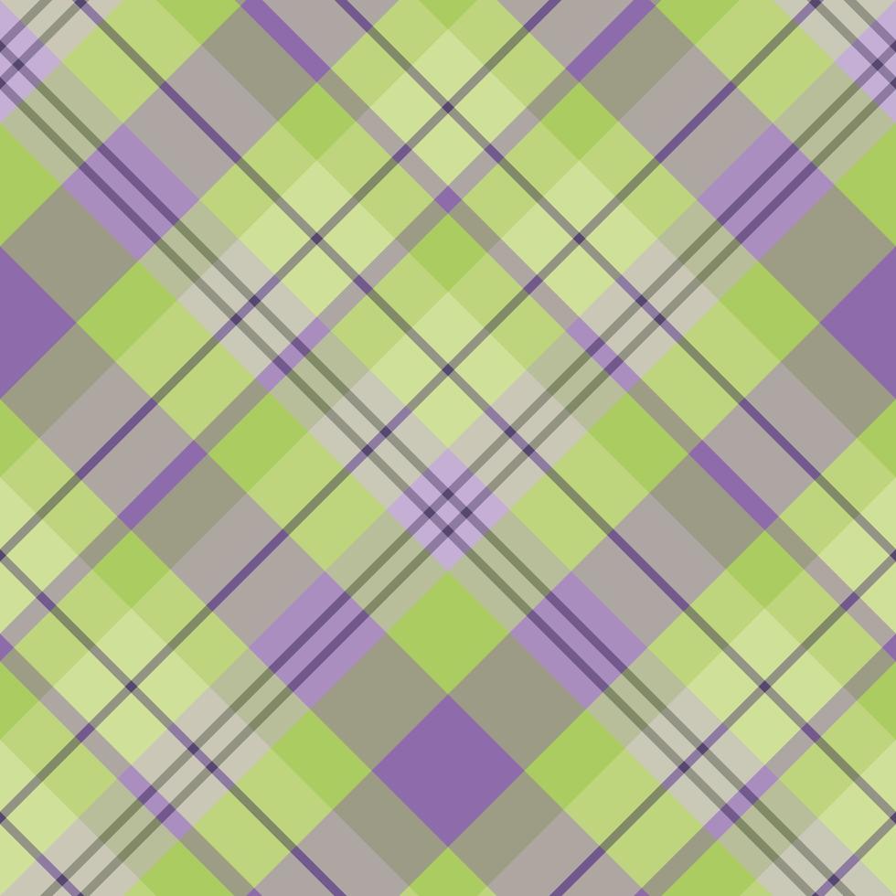 Seamless pattern in great green and violet colors for plaid, fabric, textile, clothes, tablecloth and other things. Vector image. 2