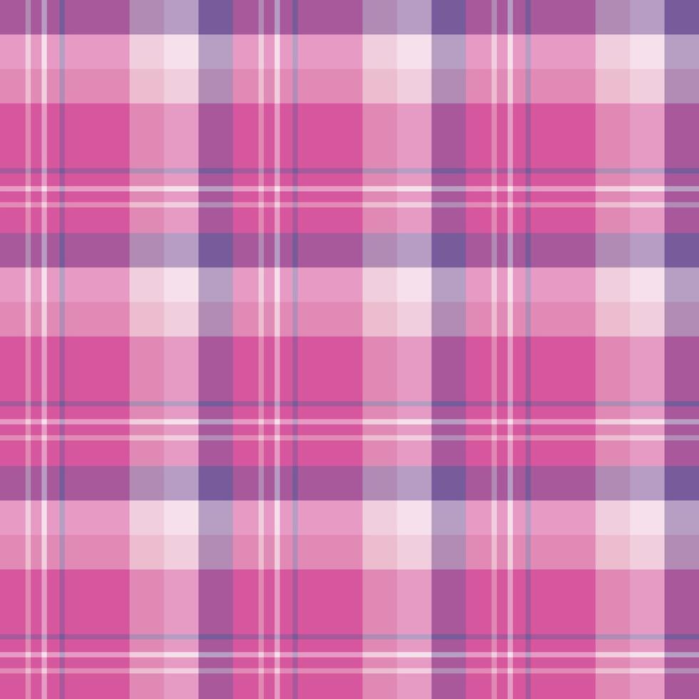 Seamless pattern in great beautiful light and bright pink and violet  colors for plaid, fabric, textile, clothes, tablecloth and other things. Vector image.