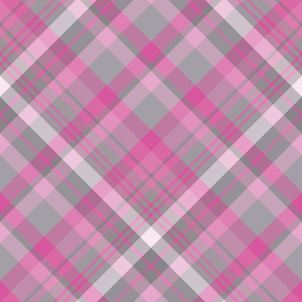 Seamless pattern in great beautiful pink and grey colors for plaid, fabric, textile, clothes, tablecloth and other things. Vector image. 2