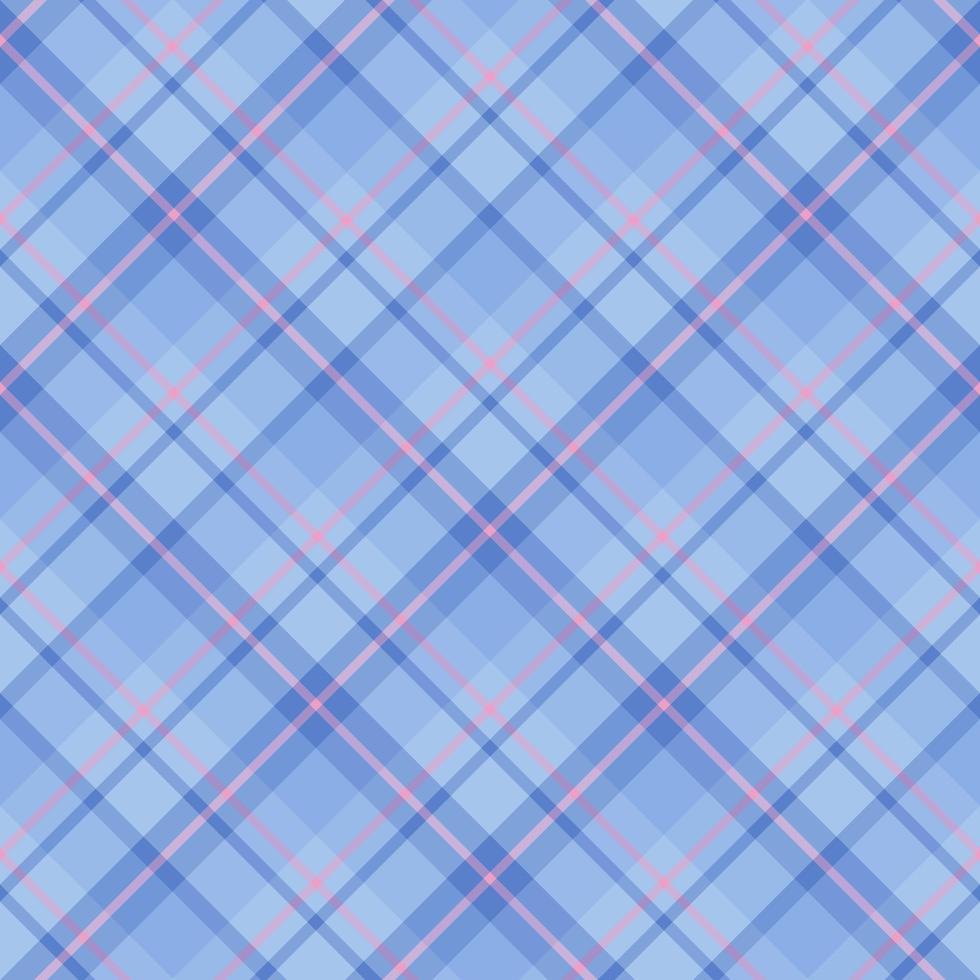 Seamless pattern in lovely light blue and pink colors for plaid, fabric, textile, clothes, tablecloth and other things. Vector image. 2