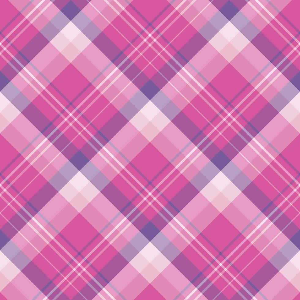 Seamless pattern in great beautiful light and bright pink and violet  colors for plaid, fabric, textile, clothes, tablecloth and other things. Vector image. 2