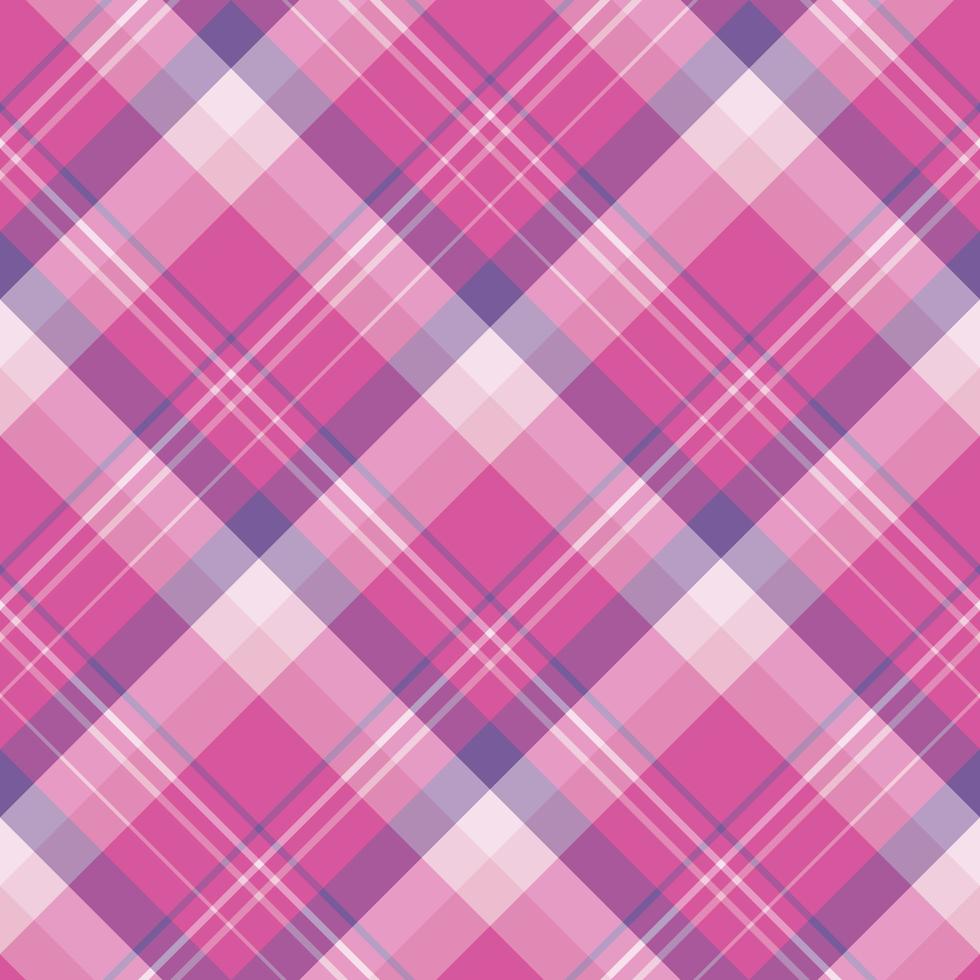 Seamless pattern in great beautiful light and bright pink and violet  colors for plaid, fabric, textile, clothes, tablecloth and other things. Vector image. 2