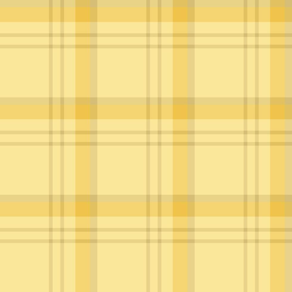 Seamless pattern in gentle yellow and beige colors for plaid, fabric, textile, clothes, tablecloth and other things. Vector image.