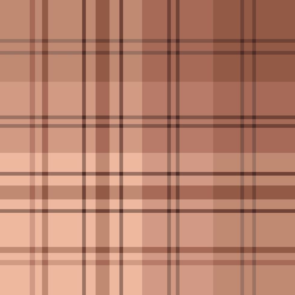 Seamless pattern in interesting cozy beige and warm brown colors for plaid, fabric, textile, clothes, tablecloth and other things. Vector image.