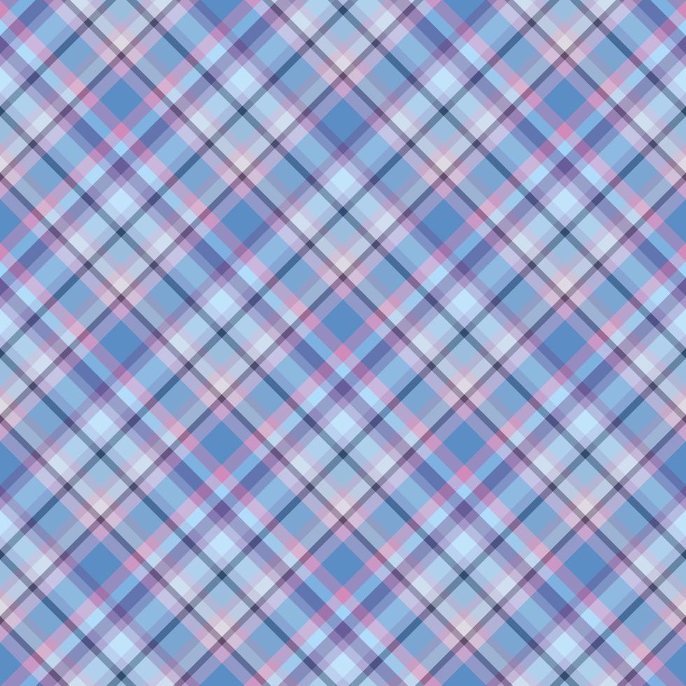 Seamless pattern in marvelous violet, pink and blue colors for plaid, fabric, textile, clothes, tablecloth and other things. Vector image. 2