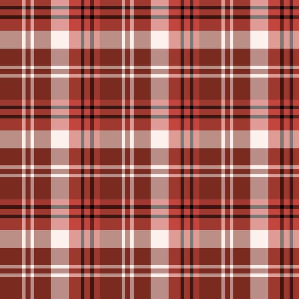 Seamless pattern in marvelous dark red, black and white colors for plaid, fabric, textile, clothes, tablecloth and other things. Vector image.