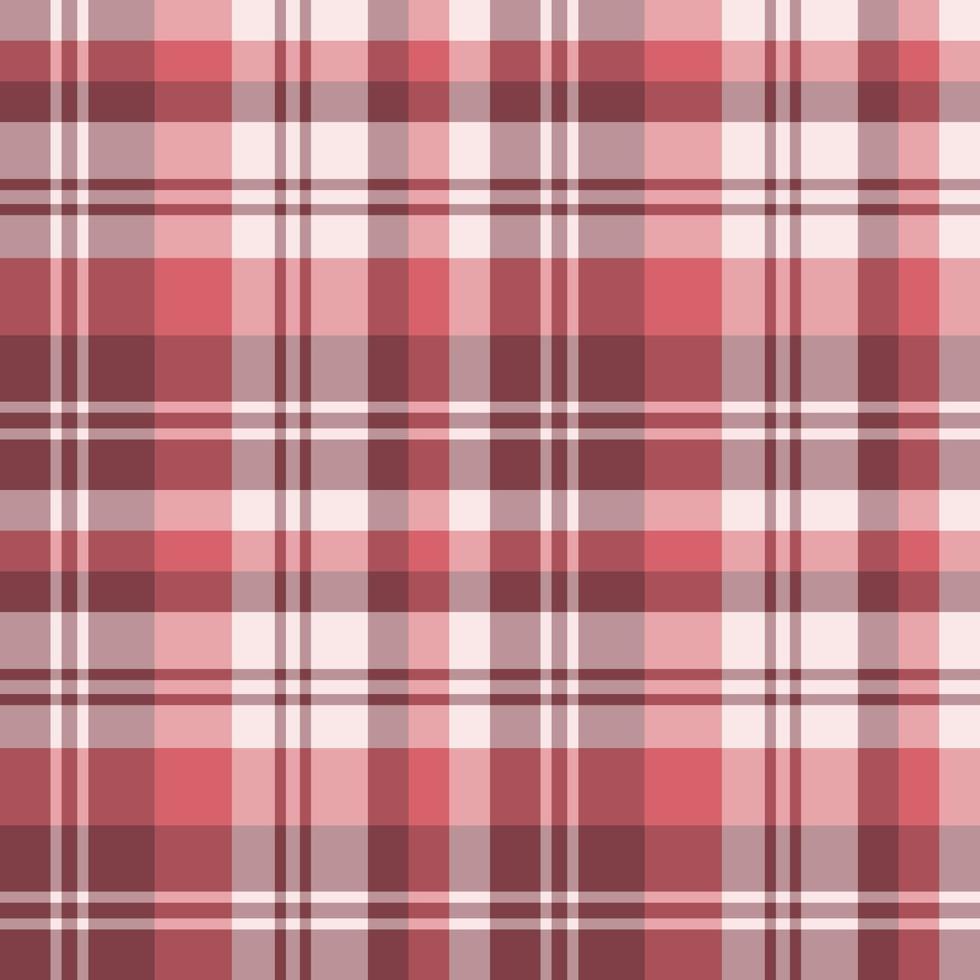 Seamless pattern in great light and dark red and light pink colors for plaid, fabric, textile, clothes, tablecloth and other things. Vector image.