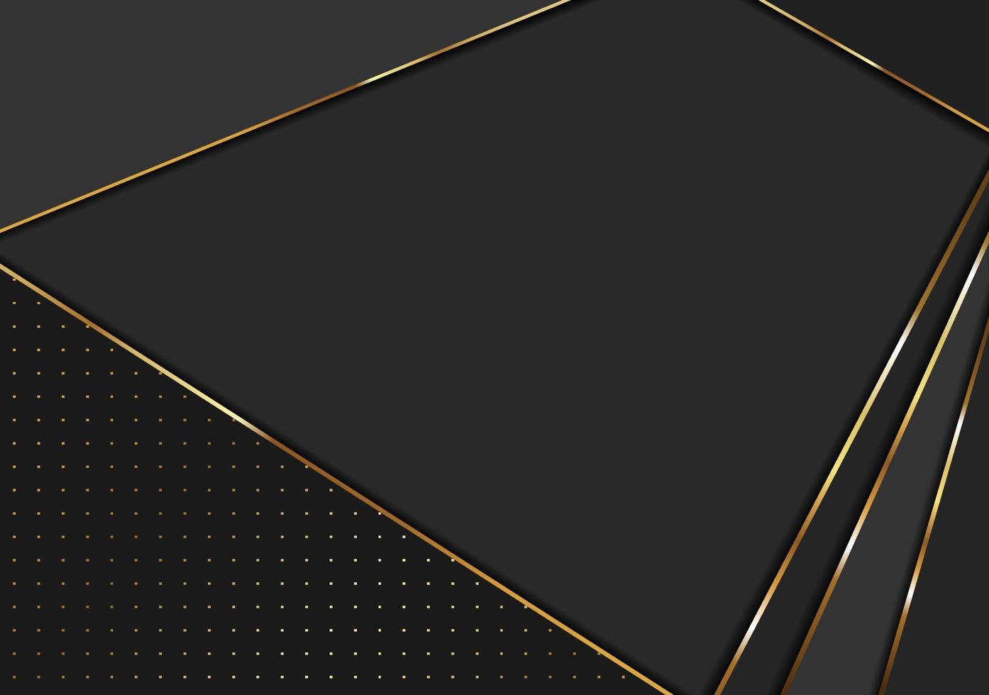 Elegant and luxury abstract black and gold background vector