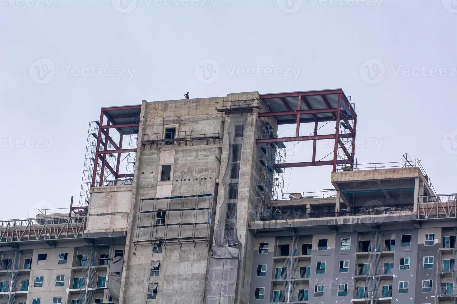 Construction of buildings photo