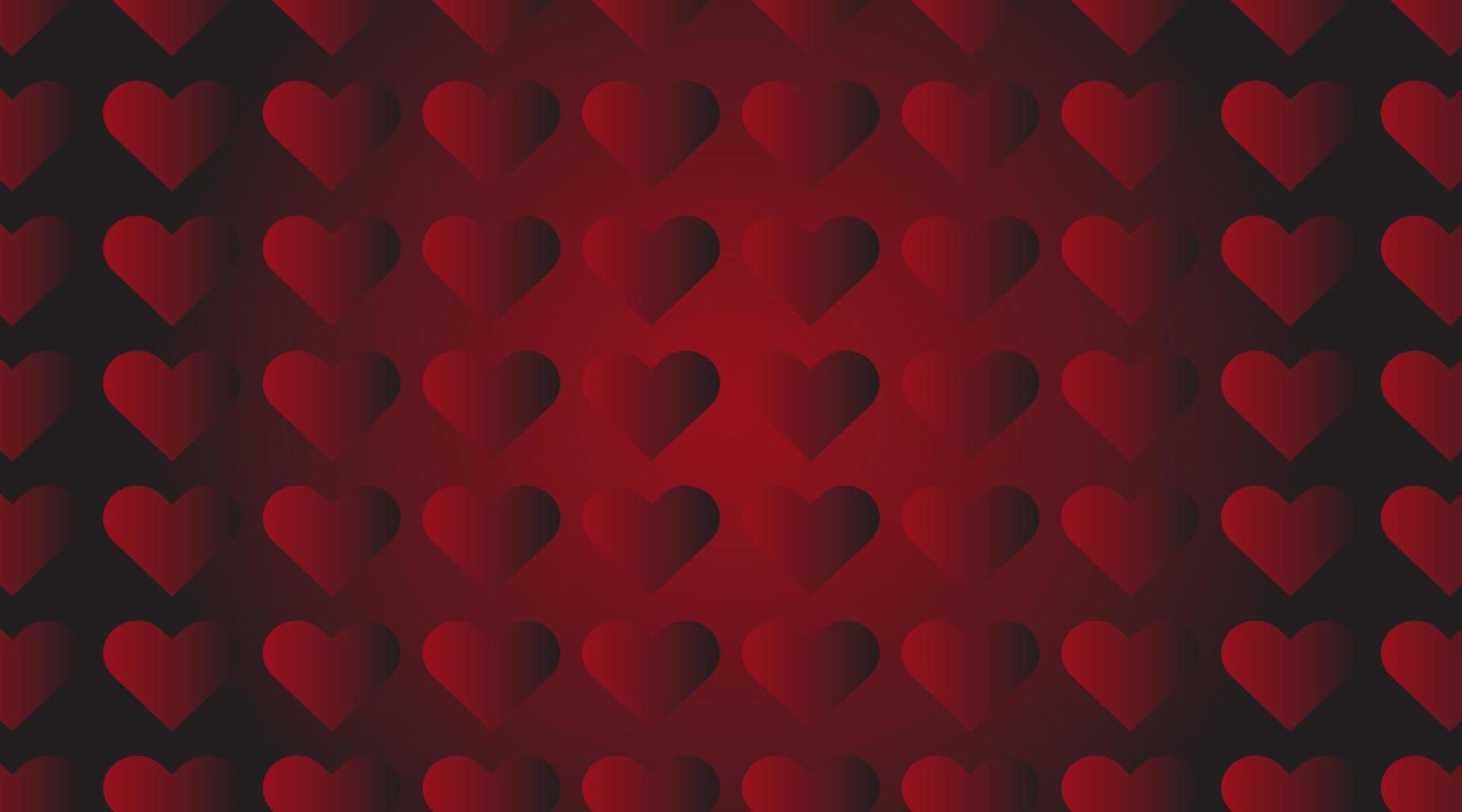 Red hearts seamless pattern. Love romantic theme. Vector abstract texture with small linear hearts. Stylish minimal design for wrapping, fabric, cloth, print, wedding decor