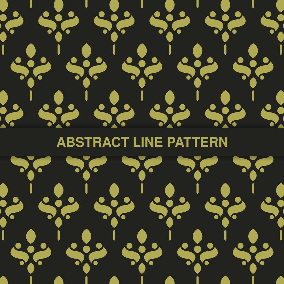 flat ornament line pattern design vector