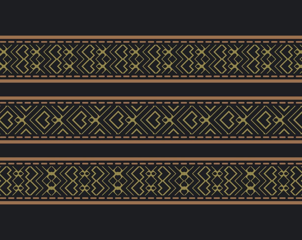 ornament style ethnic seamless borders set vector
