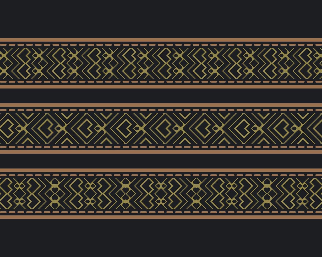 ornament style ethnic seamless borders set vector