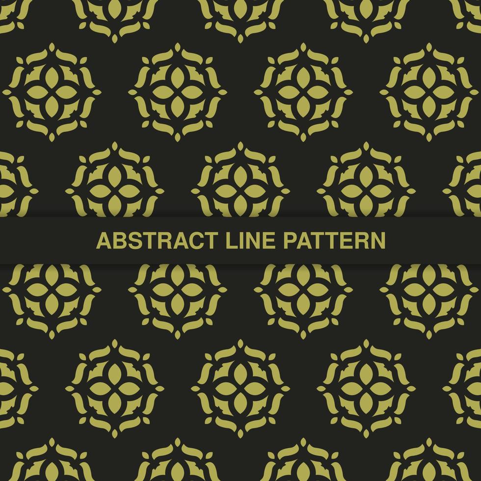 flat ornament line pattern design vector