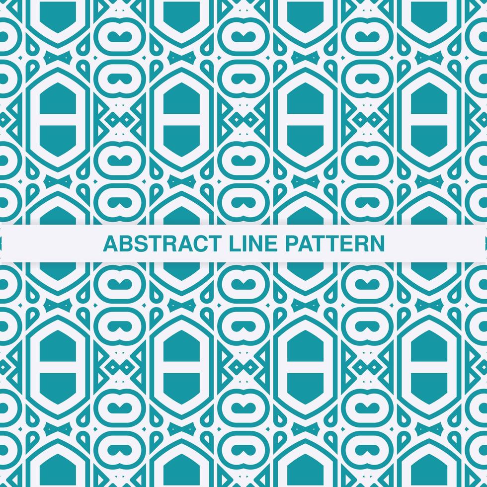 flat ornament line pattern design vector