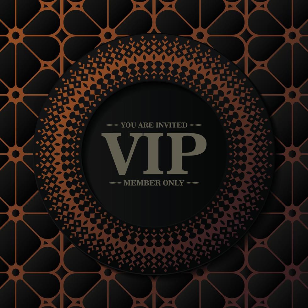 elegante fondo de adorno vip vector