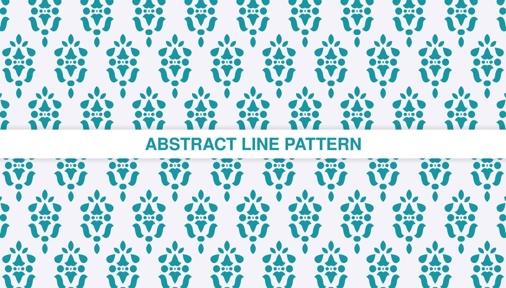flat ornament line pattern design vector