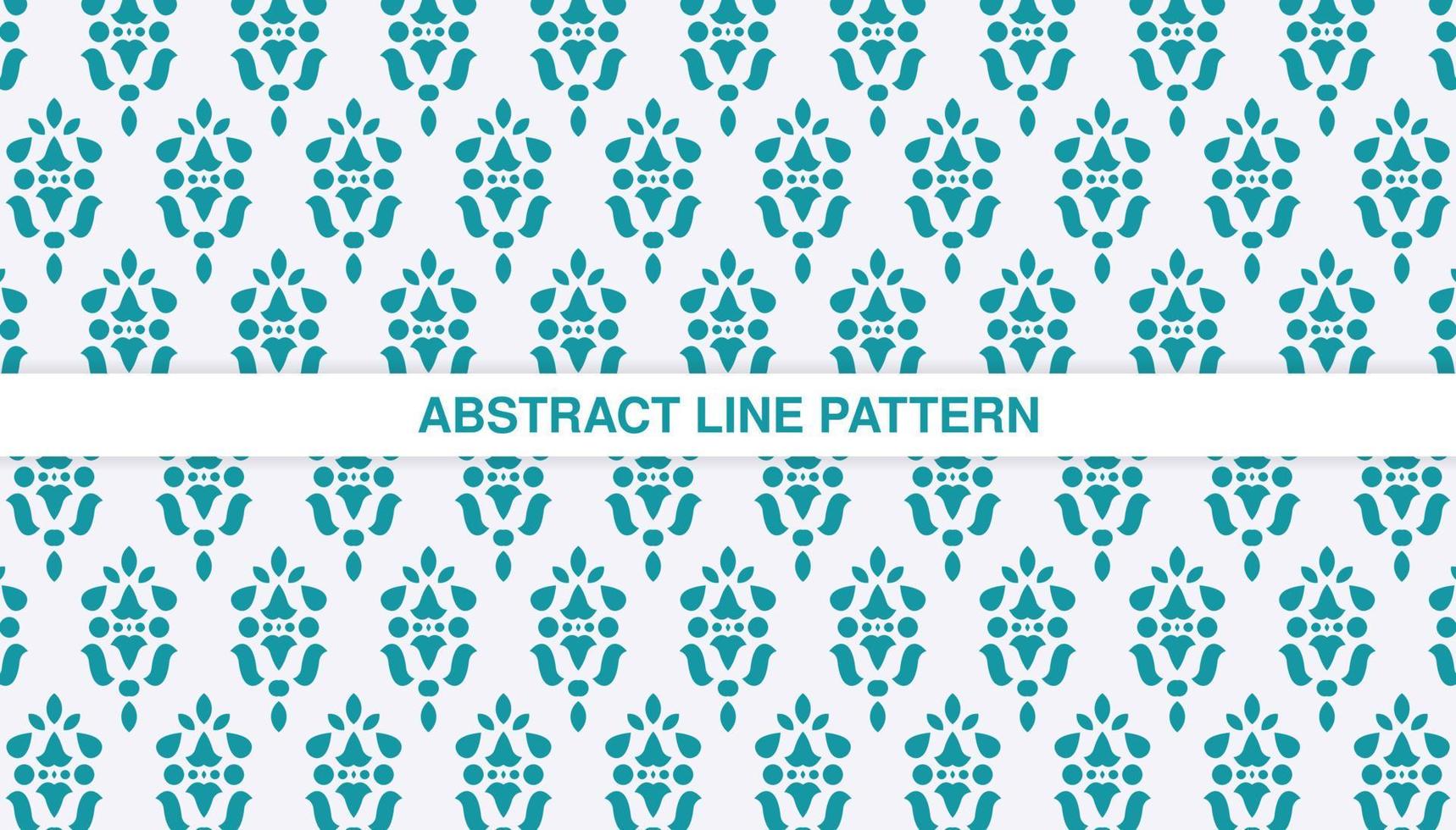 flat ornament line pattern design vector