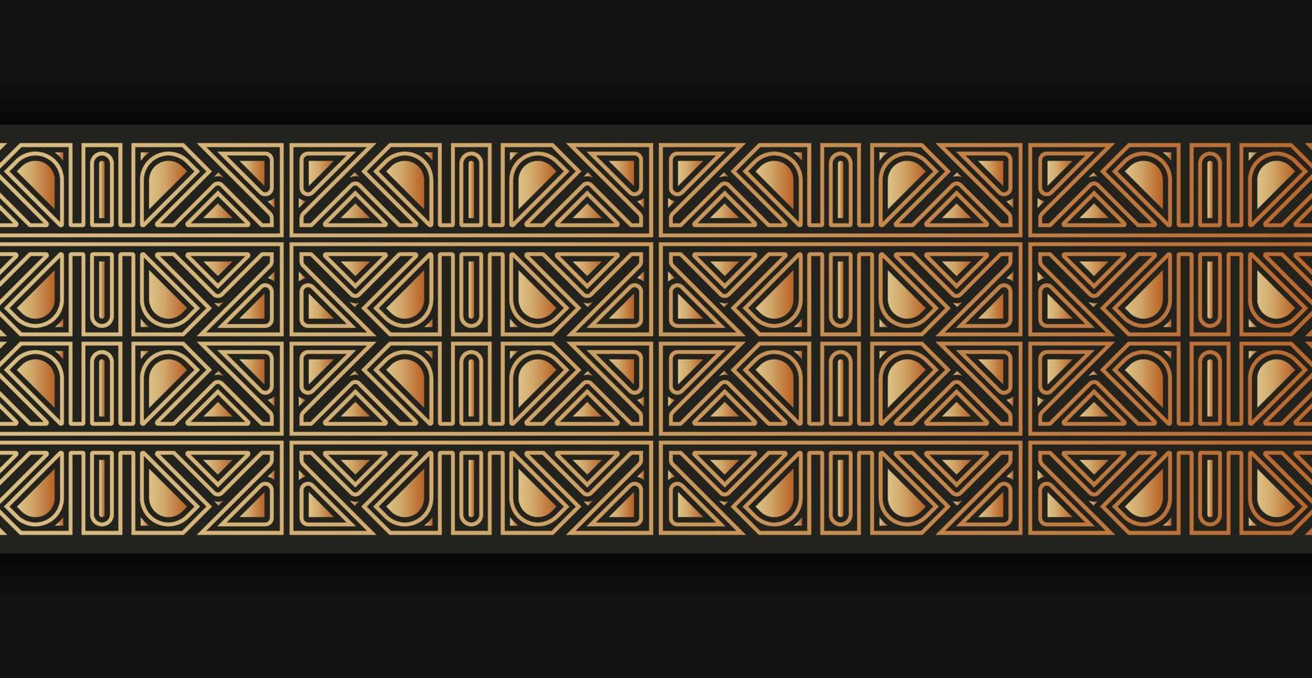 Elegant golden ornamental border template vector